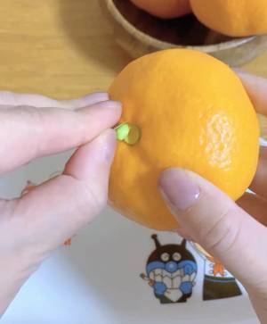 覚えておくと楽しい！ミカンの豆知識　ヘタをとってくぼみを見ると…？