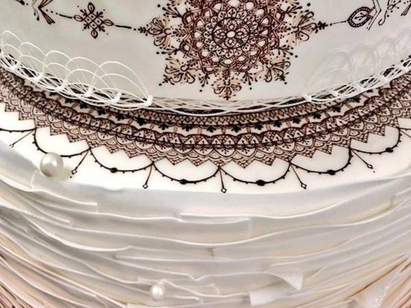 「天才すぎる」「匠の技」　ウェディングケーキに施されたデザイン　実はコレ…