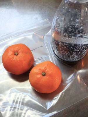 ミカンを半日炭酸水に浸けておくと？　摩訶不思議な食感に「初めての経験」「シュワシュワだ」