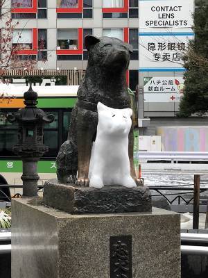 大雪が降った翌朝のハチ公　まさかの変化に「二度見した」「最高かよ」