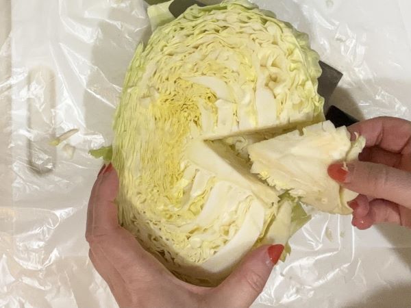 キャベツを効率的な解体するには？　カゴメの情報に「初めて知りました」