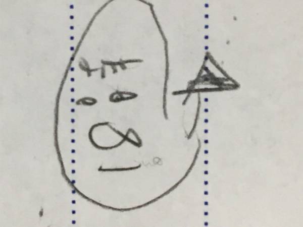 描かれた『謎のおじさん』の正体に爆笑！　「ある意味奇跡」「絶妙なバランス」