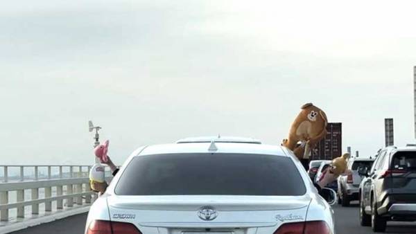 「平和な世界」「笑った」　道をゆずった車から出てきたまさかのもの