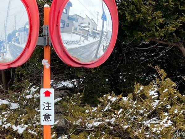 「控えめに言って最高」　ある県で見たカーブミラーに「初めて見た」「こういうの好き」