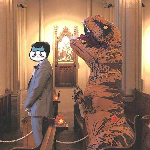 新婦の『ウェディングドレス』に「優勝」「元気が出た」　新郎が涙をこらえ振り返ると？