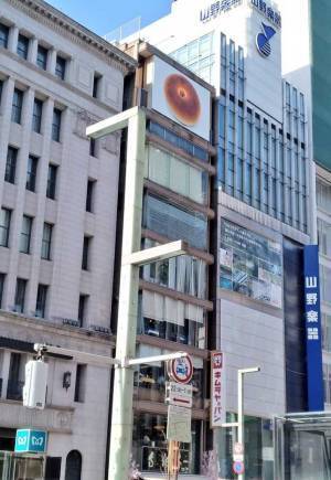 『ある物』の写真だけがうつった看板　そのデザインに「シュール」「潔い」