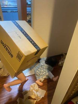 ４歳と１歳がいる日常　母親が撮った１枚に「笑った」「すべてが伝わる」