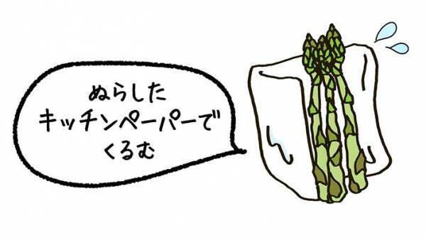 アスパラ、そのまま冷蔵庫に入れてない？　スーパーの青果部による『ベストな保存方法』