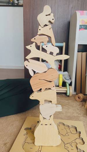 「３２歳児積み木の天才」　写真に「声が出た」「このまま飾っておきたい！」