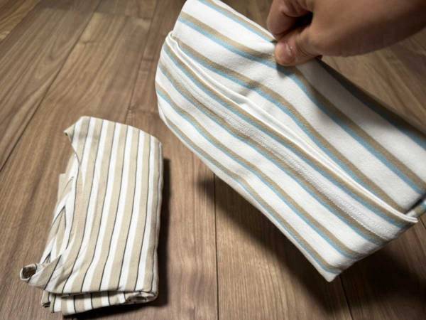 驚きのTシャツパッキング術　畳み方に「シワになりにくい」「次からこうする」