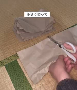 使いどころのない紙の緩衝材　活用法に「グッドアイディア」「驚き」
