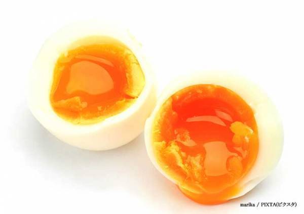 ゆで卵が好みの固さに仕上がる『ゆで時間早見表』が便利！