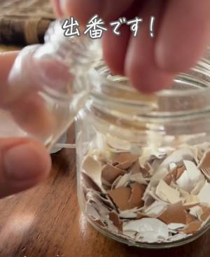 卵の殻をアレに活用してみた　発想に「嘘みたい」「すご！」