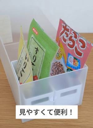 ファイルボックスとダイソーのアレを組み合わせ　収納アイディアに「ぴったりハマった」