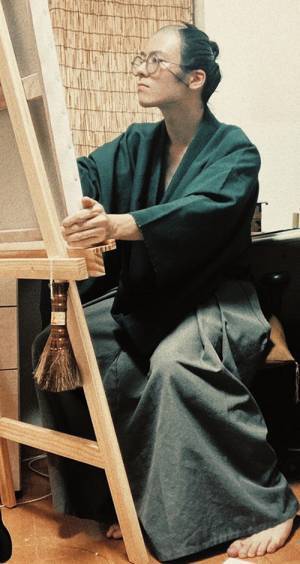 大学で『自画像』を描いた男性　絵を見ると…「五度見した」「え？」