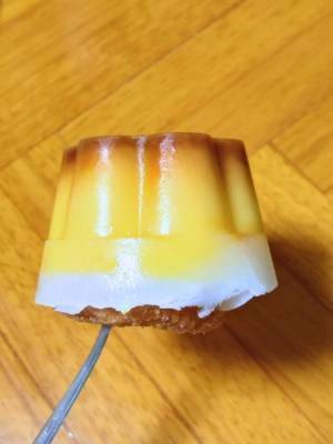 プリンを丸ごと凍らせた結果　食感に「ハマった」