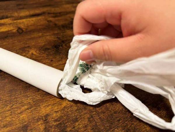 捨てずにいたラップの芯　思わぬ使い道に「全部続けたい！」