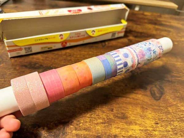 捨てずにいたラップの芯　思わぬ使い道に「全部続けたい！」
