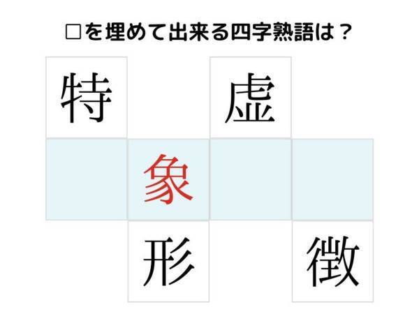 絶対知ってるはずなのに…　浮かび上がる四字熟語は何？【クイズ】