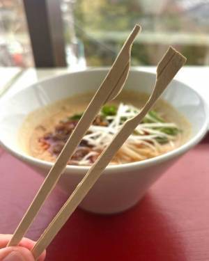 担々麺を食べようと、割り箸を割ったら…「未知の物理が働いた」「神がかってる」
