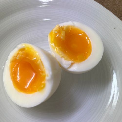 ゆで上がった卵をアレに浸してみた　仕上がりに「上出来」「とろとろ」