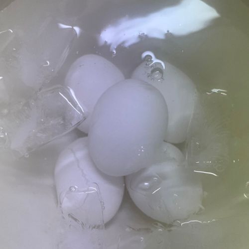 ゆで上がった卵をアレに浸してみた　仕上がりに「上出来」「とろとろ」