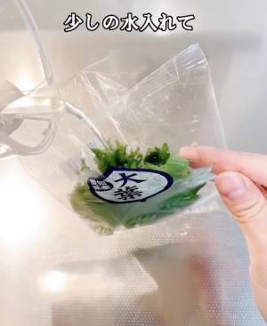 野菜を長持ちさせる保存方法に「いいこと聞いた」　大葉は袋を斜めに傾けて…