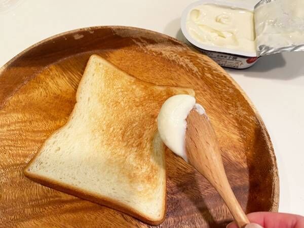チーズペーストトーストの写真