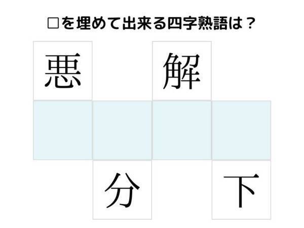 もう少し考えればわかったのに…　□を埋めて完成する四字熟語は何？【クイズ】