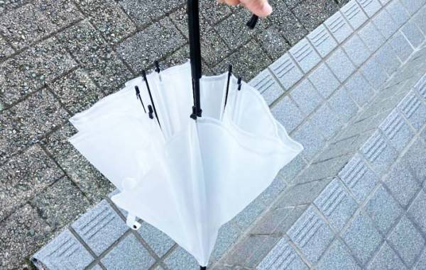 「なんで思いつかなかったんだ」　手を濡らさずに一瞬で傘を畳む裏ワザ