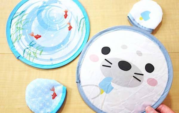 見た子供が「かわいい～」　小さなうちわ、ダイソーで探してみて！