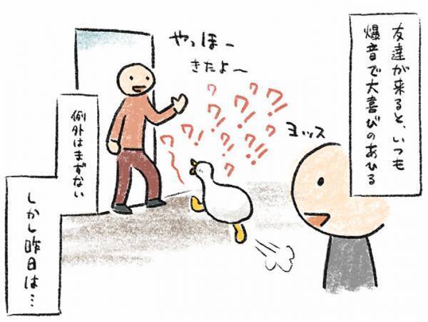 アヒルが大声を上げなかった『理由』に「すごい」「俺よりも賢いんじゃないか…」