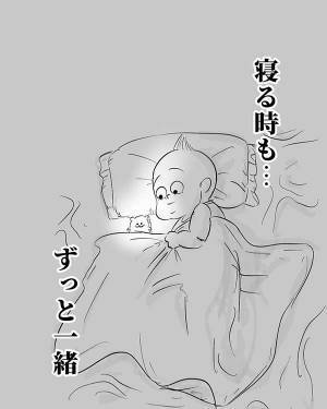 「一体何があった」　１歳児の『お気に入りのスポンジ』が数日後？