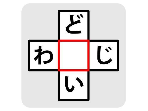 見た瞬間に分かるかも？　中央に入る文字は何？【穴埋めクイズ】