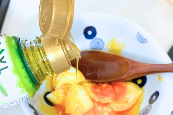 オリーブオイルと卵でコレできました　「絶対うまいやつ」「毎朝でもいい」