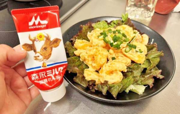 「コクがすごい」「また買いたい」　余った練乳でエビマヨを作ってみた