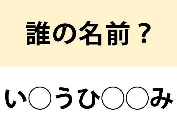 幕末から明治にかけて活躍　この人ダレ？【名前当てクイズ】