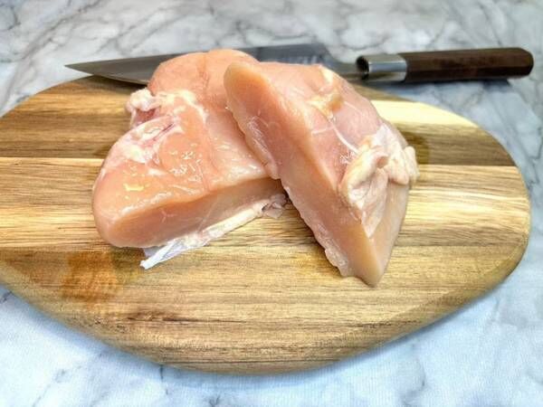 フライパンで冷凍肉を解凍した写真