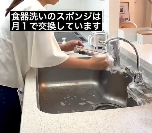 食器用スポンジの交換タイミング　プロの助言に「知れてよかった」