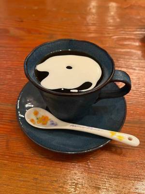 「コーヒーゼリーあります」　店に置かれていたものに「好き」「雰囲気がよすぎる」