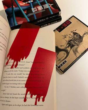 不穏な空気がただよう栞を作ったら…　子供のツッコミに「笑った」「見てみたい」