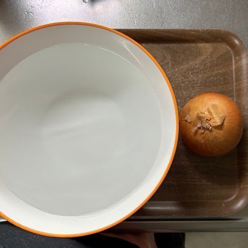 タマネギをアレに浸したら…　効果に「料理が楽になる」