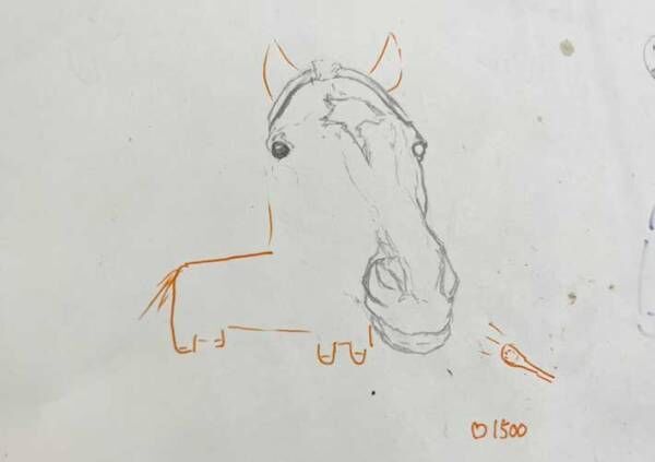 馬の絵の写真