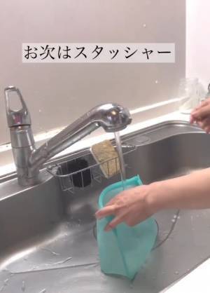 『ぬめり』が取れないプラ製容器　アレを入れて２０秒振ると…？