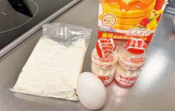 ○○でホットケーキ焼いてみたら「牛乳ないとき絶対これ」「うますぎ」