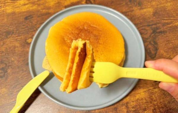 ○○でホットケーキ焼いてみたら「牛乳ないとき絶対これ」「うますぎ」
