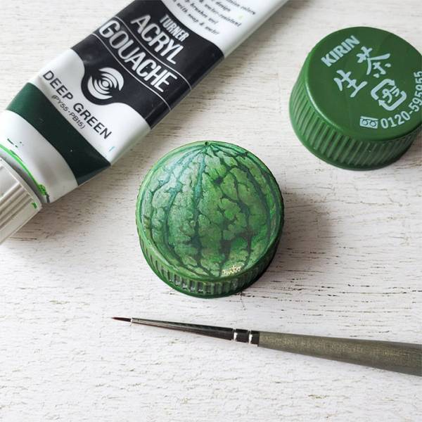 スイカの写真、よく見ると…　写真に「ちょっとまって！」「脳が錯覚を起こしそう」