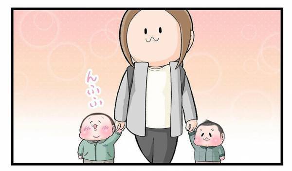 目をキラキラさせる男の子　母親のひと言でクスッと笑える行動に