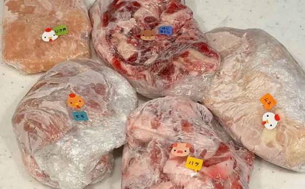 冷凍肉を判別するには？　１００均シールで「すぐ分かる！」
