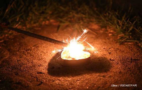 花火にライターで火をつけないで　日本煙火協会の注意喚起に「気を付けます」